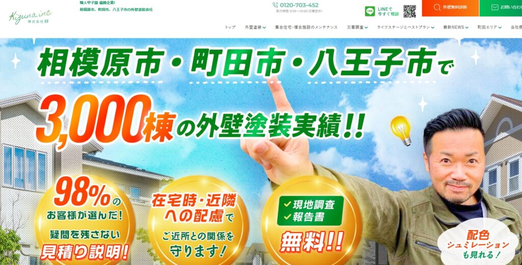 株式会社絆の口コミ評判（八王子市の屋根修理業者）