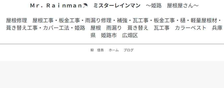 Mr. Rainman（ミスター・レインマン）