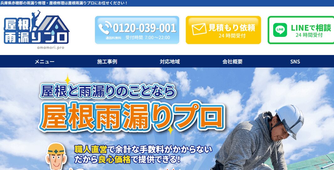 屋根雨漏りプロのメイン画像